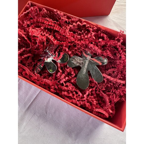 SIMON MILLER Flower Earrings Paprika Red - Picture 7 of 8